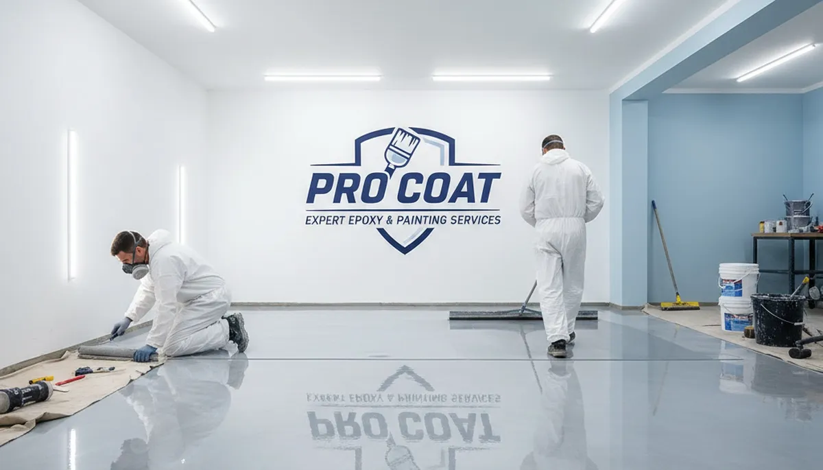 Professional epoxy floor coating in Pasadena, CA garage by local house painting contractors